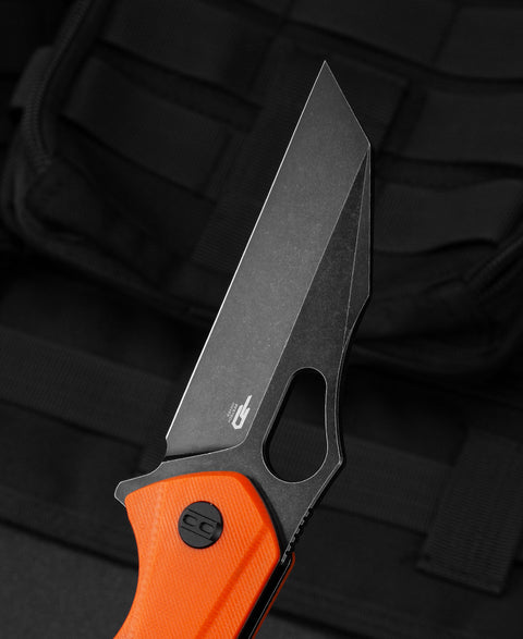 BESTECH OPERATOR Orange G10 Handle: 3.47" D2 Blade BG36E