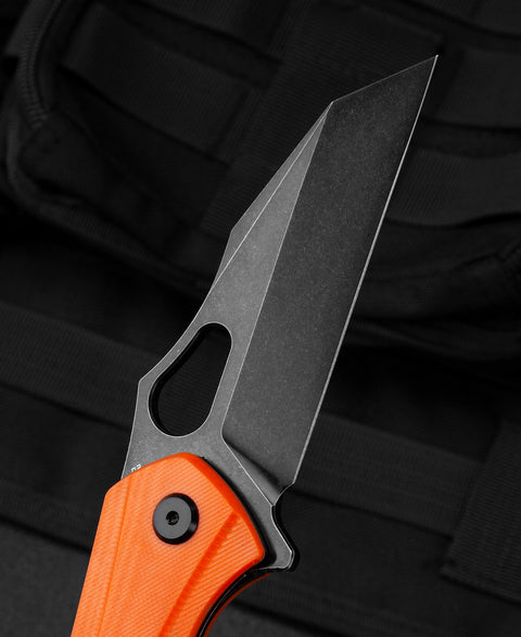 BESTECH OPERATOR Orange G10 Handle: 3.47" D2 Blade BG36E