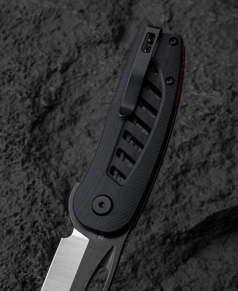 BESTECH EXPLORER Black G10 Handle: 2.87" D2 Blade BG37A