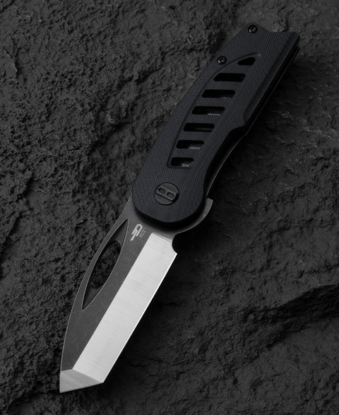 BESTECH EXPLORER Black G10 Handle: 2.87" D2 Blade BG37A