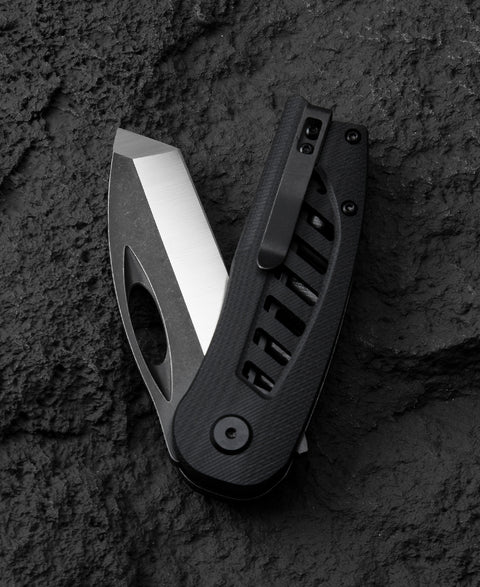 BESTECH EXPLORER Black G10 Handle: 2.87" D2 Blade BG37A