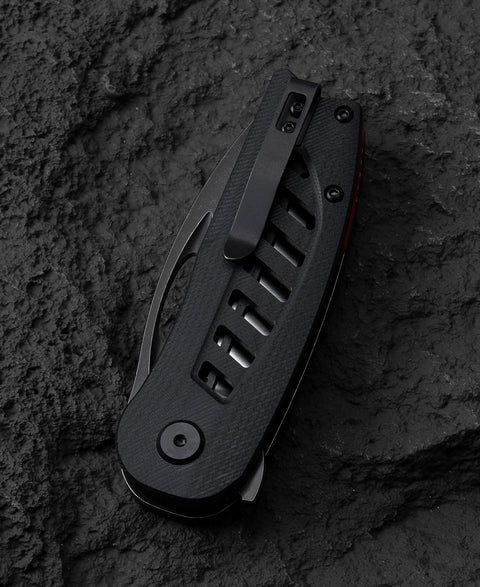 BESTECH EXPLORER Black G10 Handle: 2.87" D2 Blade BG37A