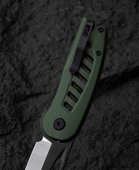BESTECH EXPLORER Green G10 Handle: 2.87" D2 Blade BG37B
