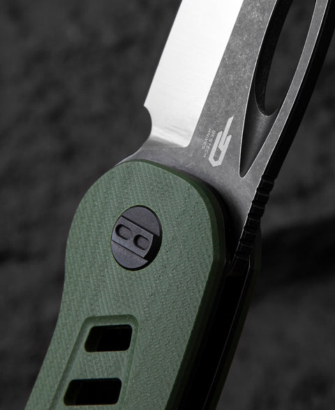 BESTECH EXPLORER Green G10 Handle: 2.87" D2 Blade BG37B