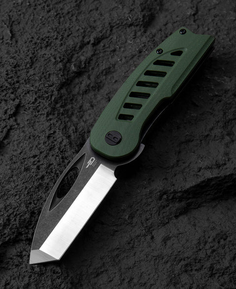 BESTECH EXPLORER Green G10 Handle: 2.87" D2 Blade BG37B
