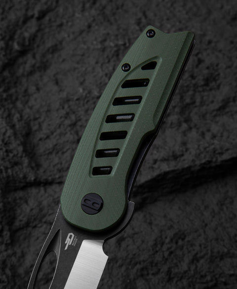 BESTECH EXPLORER Green G10 Handle: 2.87" D2 Blade BG37B