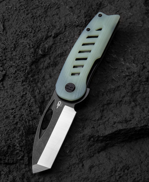BESTECH EXPLORER Transparent G10 Handle: 2.87" D2 Blade BG37C