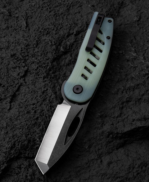 BESTECH EXPLORER Transparent G10 Handle: 2.87" D2 Blade BG37C