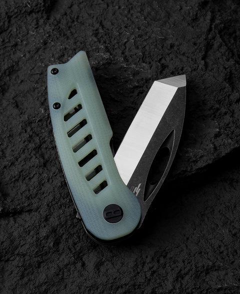 BESTECH EXPLORER Transparent G10 Handle: 2.87" D2 Blade BG37C