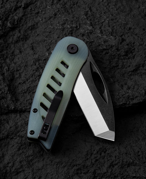 BESTECH EXPLORER Transparent G10 Handle: 2.87" D2 Blade BG37C