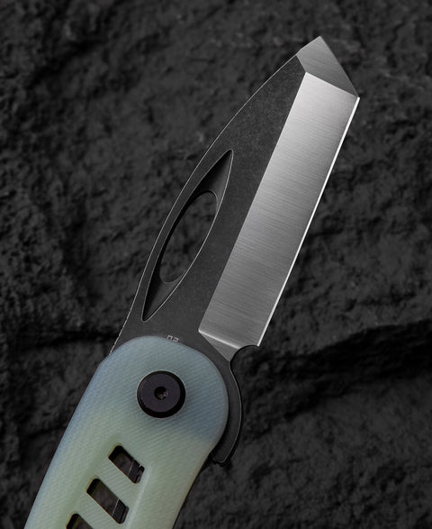 BESTECH EXPLORER Transparent G10 Handle: 2.87" D2 Blade BG37C