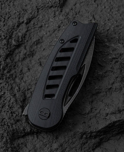 BESTECH EXPLORER Black G10 Handle: 2.87" D2 Blade BG37D
