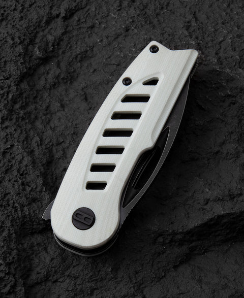 BESTECH EXPLORER White G10 Handle: 2.87" D2 Blade BG37E