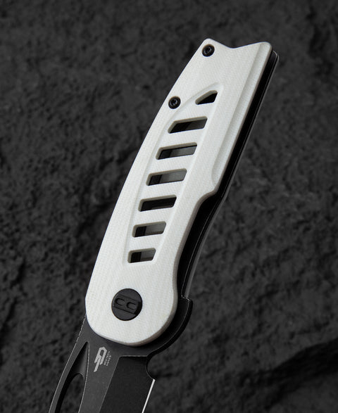 BESTECH EXPLORER White G10 Handle: 2.87" D2 Blade BG37E