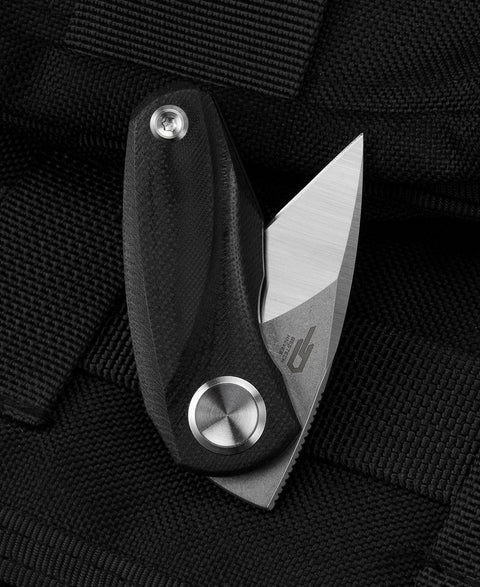 BESTECH TULIP Black G10 Handle: 1.34" 14C28N Blade BG38A