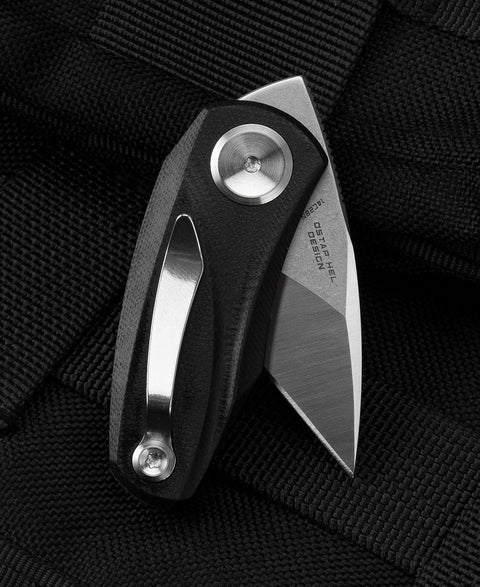 BESTECH TULIP Black G10 Handle: 1.34" 14C28N Blade BG38A