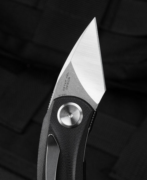 BESTECH TULIP Black G10 Handle: 1.34" 14C28N Blade BG38A