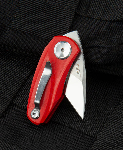 BESTECH TULIP Red G10 Handle: 1.34" 14C28N Blade BG38B