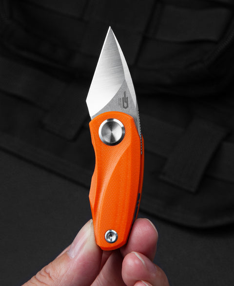 BESTECH TULIP Orange G10 Handle: 1.34" 14C28N Blade BG38C