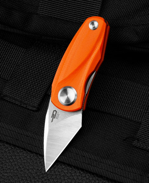 BESTECH TULIP Orange G10 Handle: 1.34" 14C28N Blade BG38C