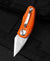 BESTECH TULIP Orange G10 Handle: 1.34" 14C28N Blade BG38C