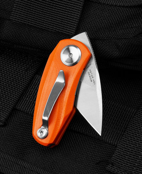 BESTECH TULIP Orange G10 Handle: 1.34" 14C28N Blade BG38C