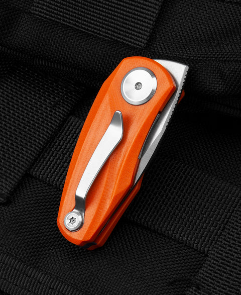 BESTECH TULIP Orange G10 Handle: 1.34" 14C28N Blade BG38C