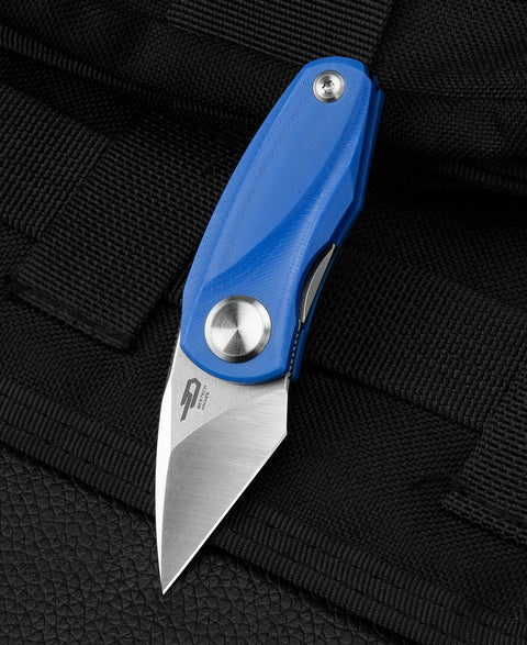 BESTECH TULIP Blue G10 Handle: 1.34" 14C28N Blade BG38D