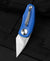 BESTECH TULIP Blue G10 Handle: 1.34" 14C28N Blade BG38D