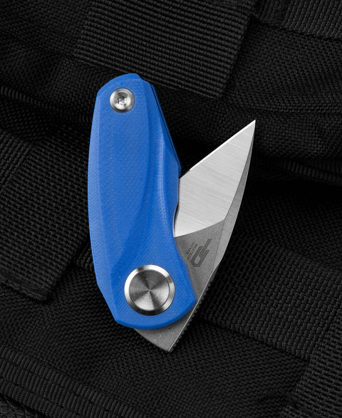 BESTECH TULIP Blue G10 Handle: 1.34" 14C28N Blade BG38D