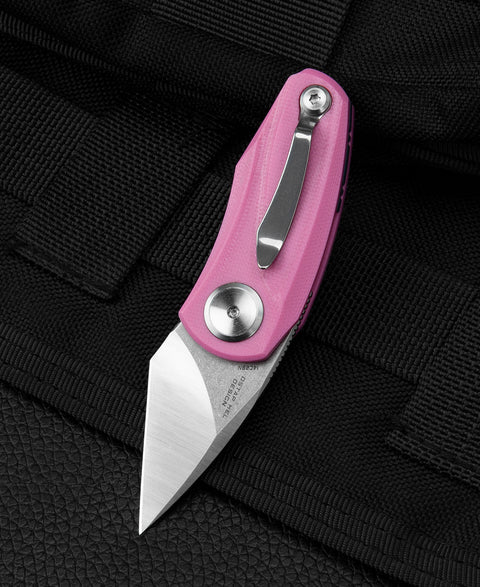 BESTECH TULIP Pink G10 Handle: 1.34" 14C28N Blade BG38E