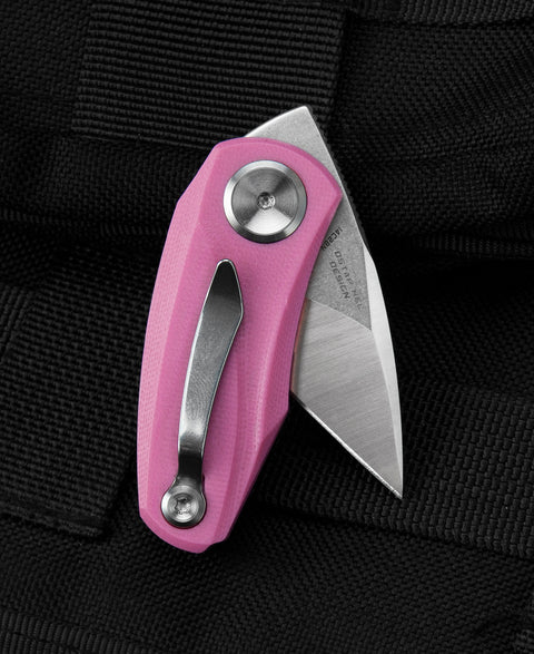 BESTECH TULIP Pink G10 Handle: 1.34" 14C28N Blade BG38E