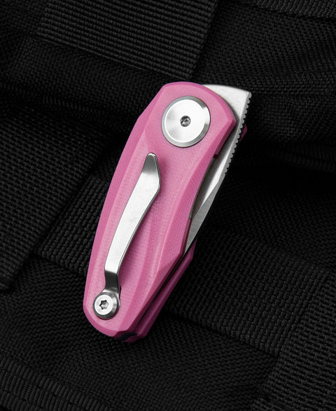 BESTECH TULIP Pink G10 Handle: 1.34" 14C28N Blade BG38E