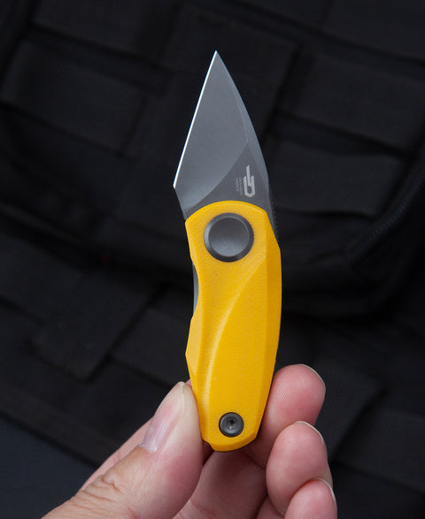 BESTECH TULIP Yellow G10 Handle: 1.34" 14C28N Blade BG38F