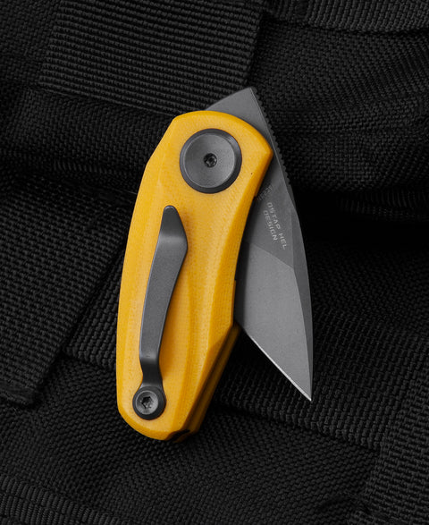BESTECH TULIP Yellow G10 Handle: 1.34" 14C28N Blade BG38F
