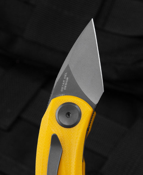 BESTECH TULIP Yellow G10 Handle: 1.34" 14C28N Blade BG38F