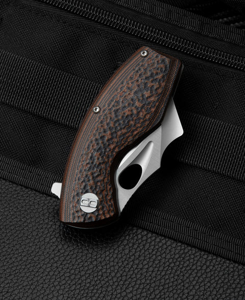 BESTECH LIZARD Black+Orange G10 Handle: 2.4" D2 Blade BG39A