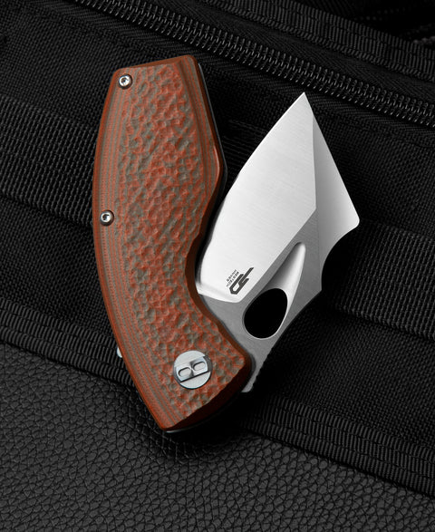 BESTECH LIZARD Green+Orange G10 Handle: 2.4" D2 Blade BG39B