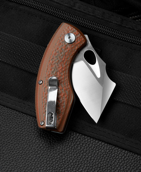 BESTECH LIZARD Green+Orange G10 Handle: 2.4" D2 Blade BG39B