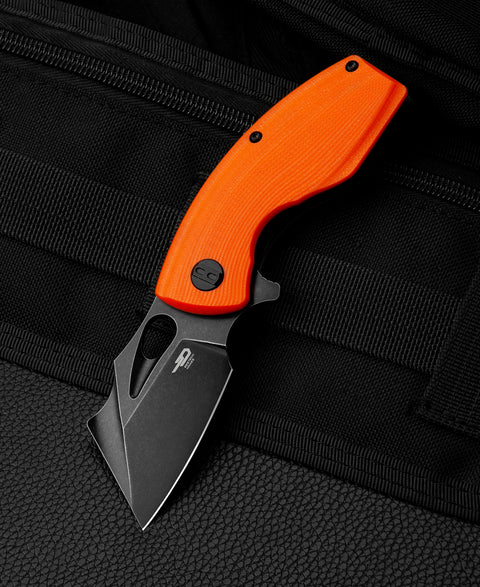 BESTECH LIZARD Orange G10 Handle: 2.4" D2 Blade BG39D