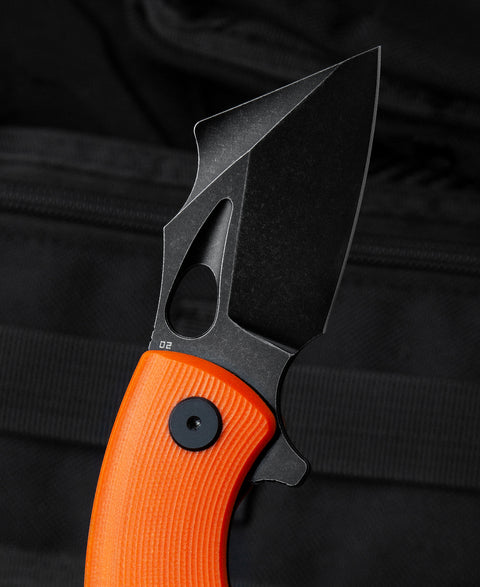 BESTECH LIZARD Orange G10 Handle: 2.4" D2 Blade BG39D