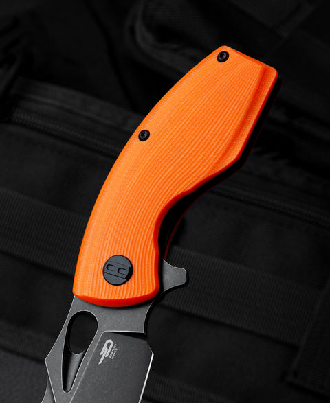 BESTECH LIZARD Orange G10 Handle: 2.4" D2 Blade BG39D