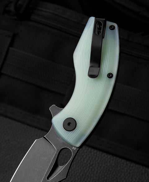 BESTECH LIZARD Transparent G10 Handle: 2.4" D2 Blade BG39E