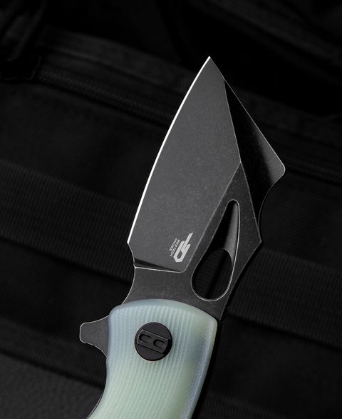 BESTECH LIZARD Transparent G10 Handle: 2.4" D2 Blade BG39E
