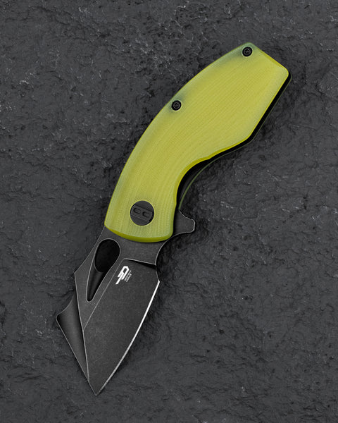BESTECH LIZARD Lime Green G10 Handle: 2.4" D2 Blade BG39F