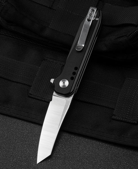 BESTECH SYNTAX Black G10 Handle: 2.84" 14C28N Blade BG40A