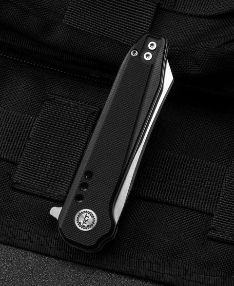 BESTECH SYNTAX Black G10 Handle: 2.84" 14C28N Blade BG40A