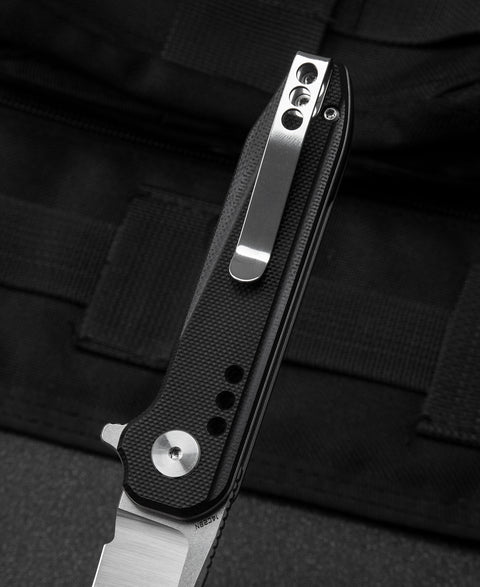 BESTECH SYNTAX Black G10 Handle: 2.84" 14C28N Blade BG40A
