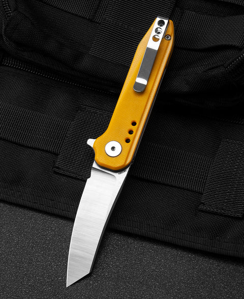 BESTECH SYNTAX Yellow G10 Handle: 2.84" 14C28N Blade BG40B