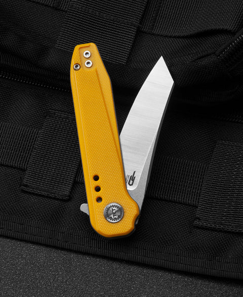 BESTECH SYNTAX Yellow G10 Handle: 2.84" 14C28N Blade BG40B